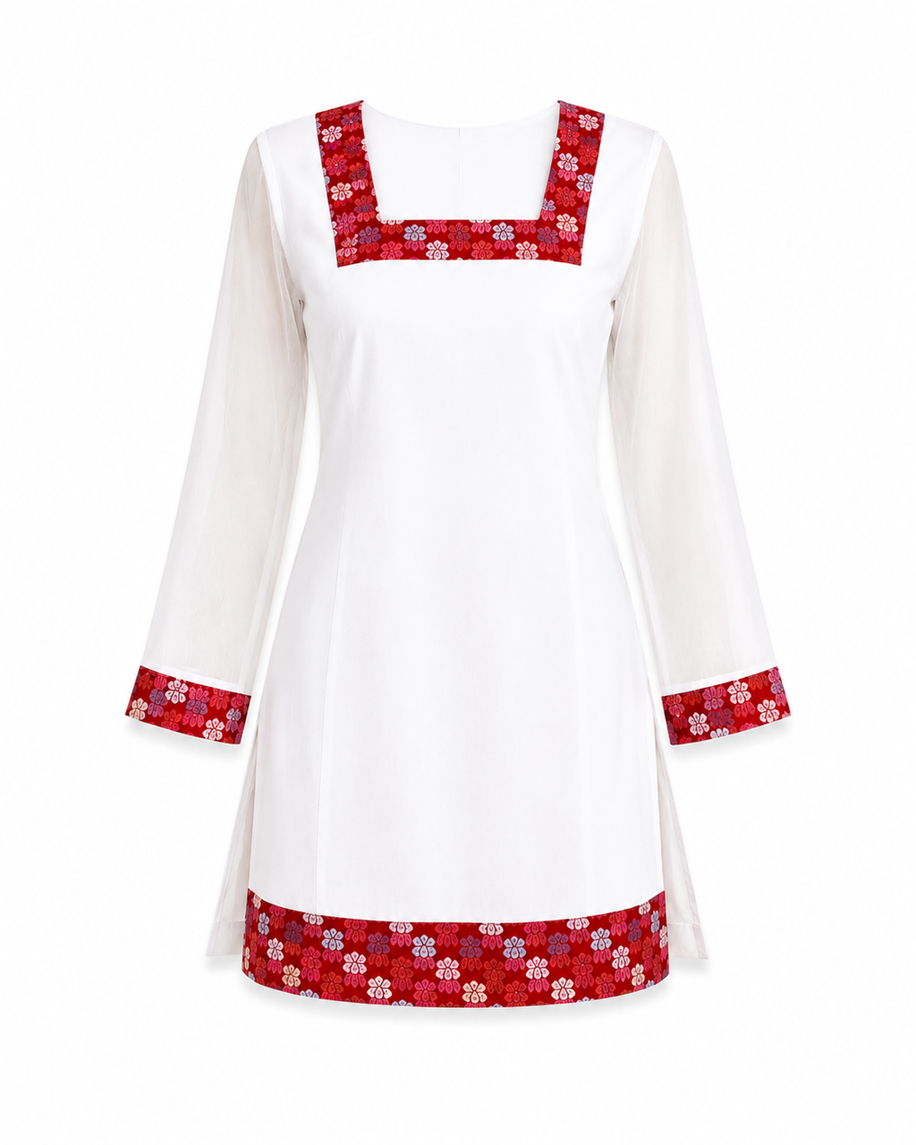 White Newari Kurthi Top