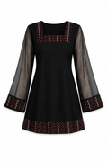 Black Newari Kurthi Top